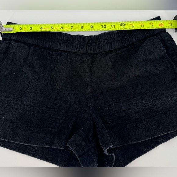 J. Crew Short Jacquard Pull on Black Textured Shorts - Picture 7 of 12